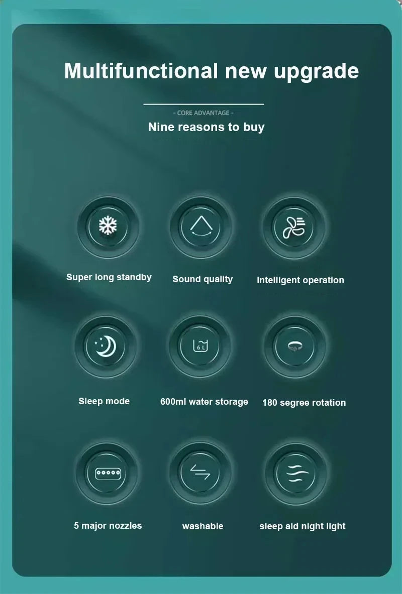 TEKTO artic mini air cooler LED Night light